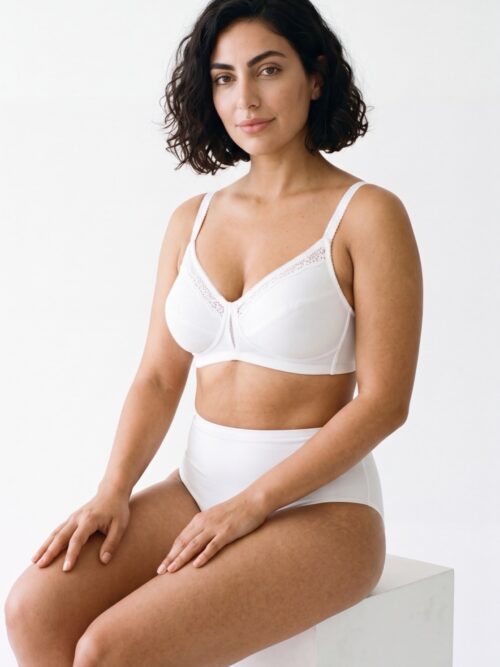 טריומף חזייה כותנה - Triumph Cotton Beauty N - לבן